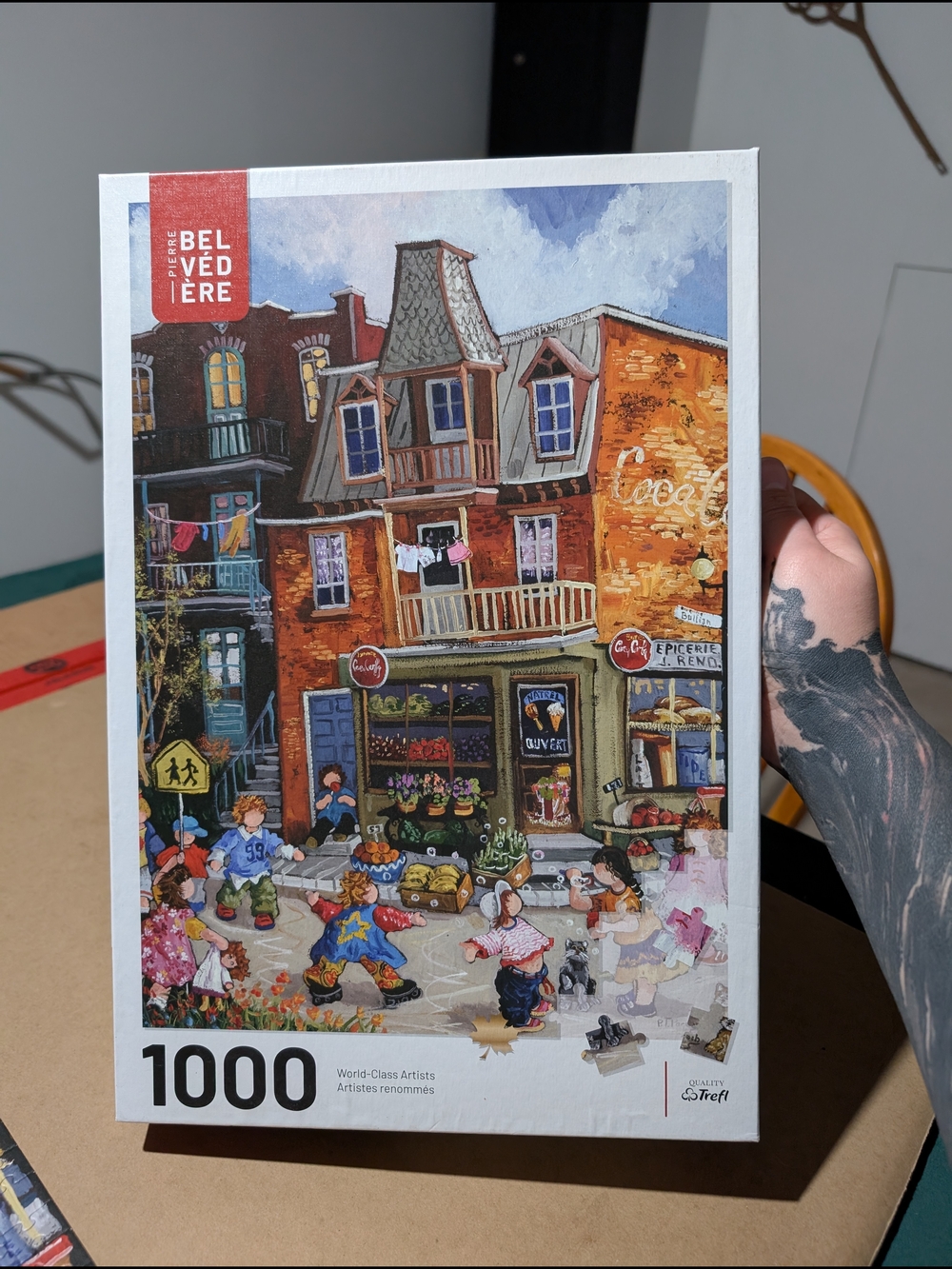 Belvédère Colorful Street Scene 1000-Piece Puzzle - Multicolor